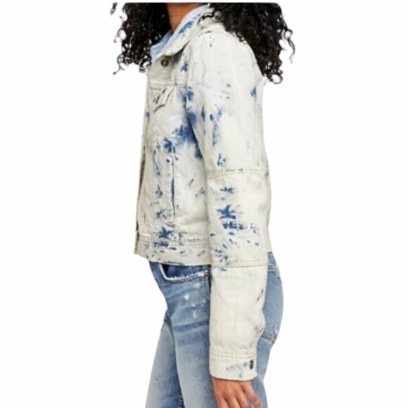 FREE PEOPLE Rumors Denim Jacket Size SMALL - Picture 3 of 16